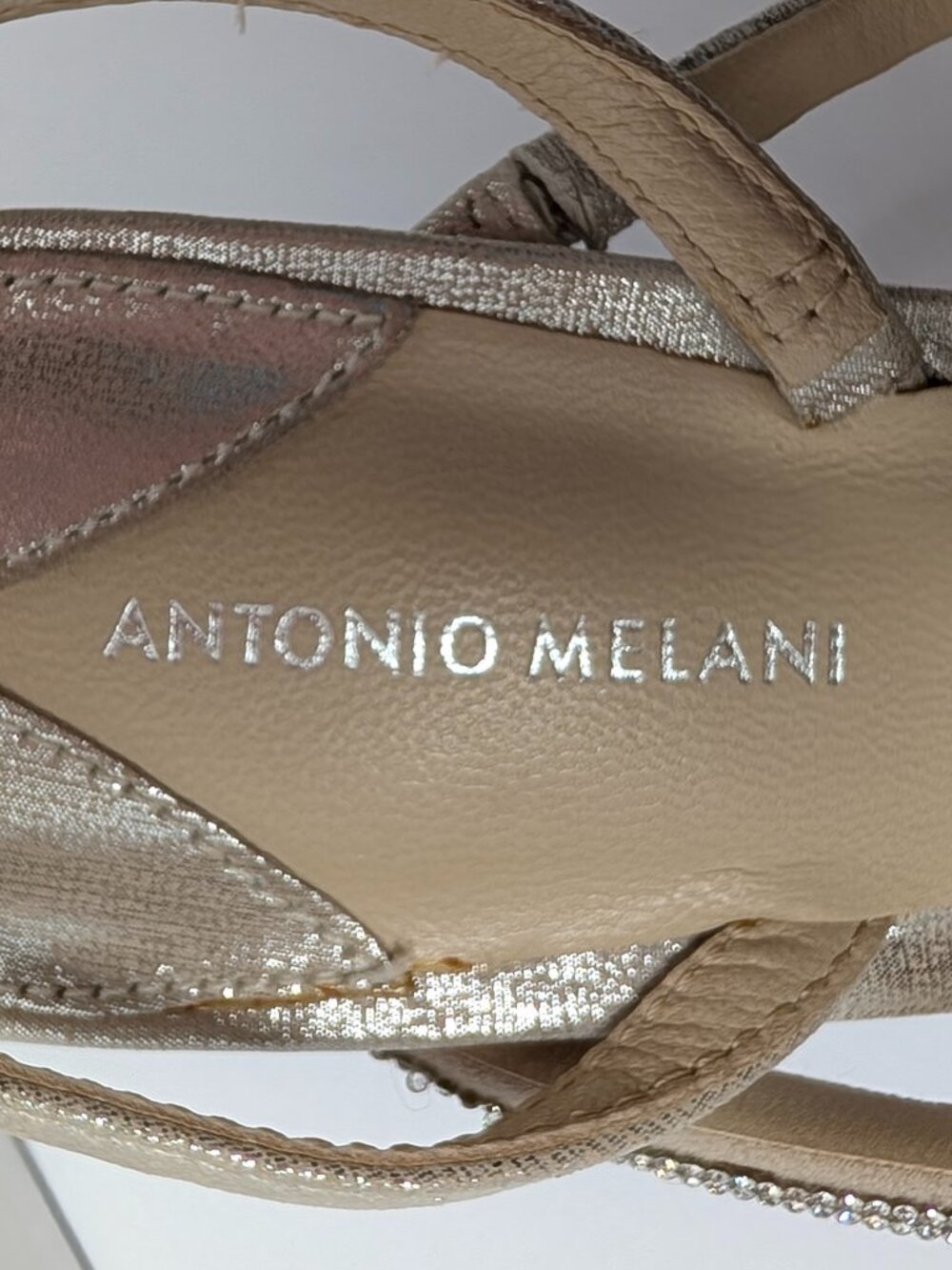 Antonio Melani Mesli Strappy Dress Sandal in Metallic Gold - Picture 5 of 15